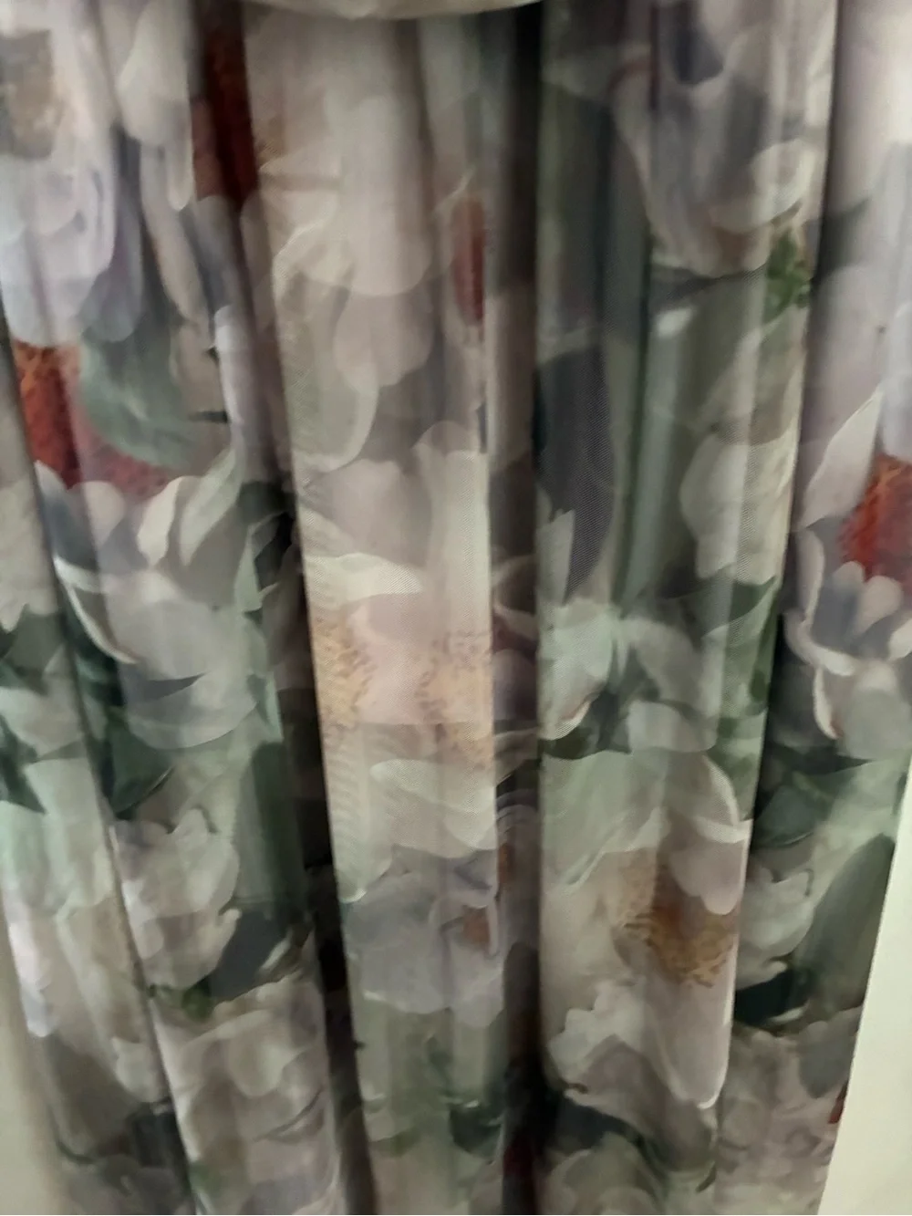 Abercrombie and Fitch floral mesh maxi dress size LP